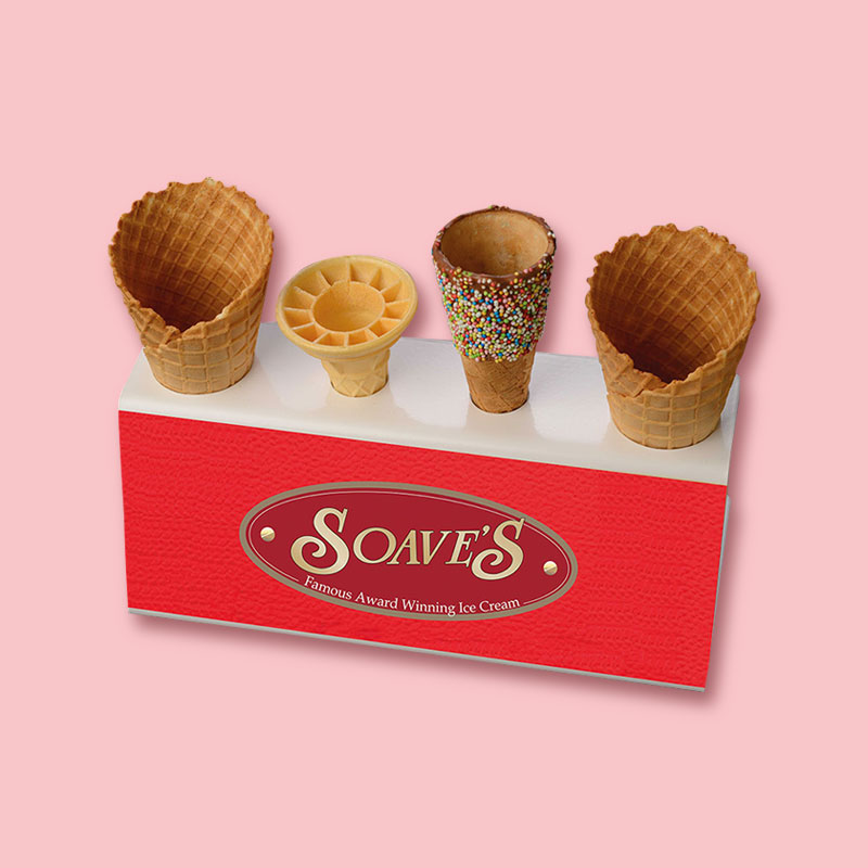 Cardboard Ice Cream Cone Holder