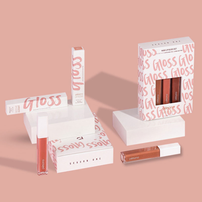 Custom Pink Lip Gloss Packaging